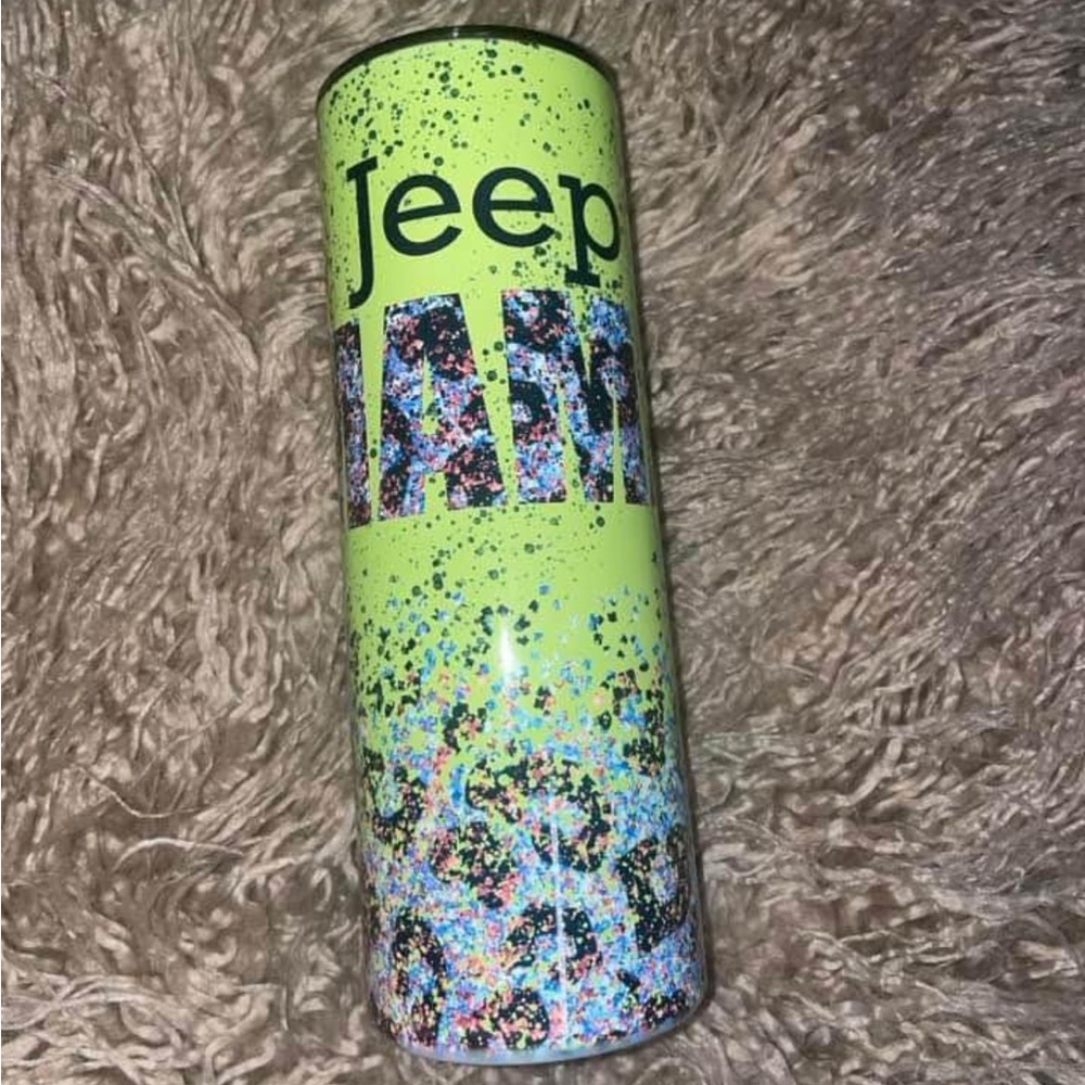 Jeep Glitter Tumbler
